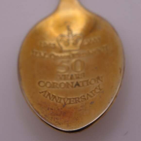 1953-2003 H.M. Queen Elizabeth II 50 Years CORONATION Anniversary Spoon - Picture 3 of 16